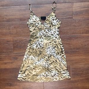 Guess leopard dress small